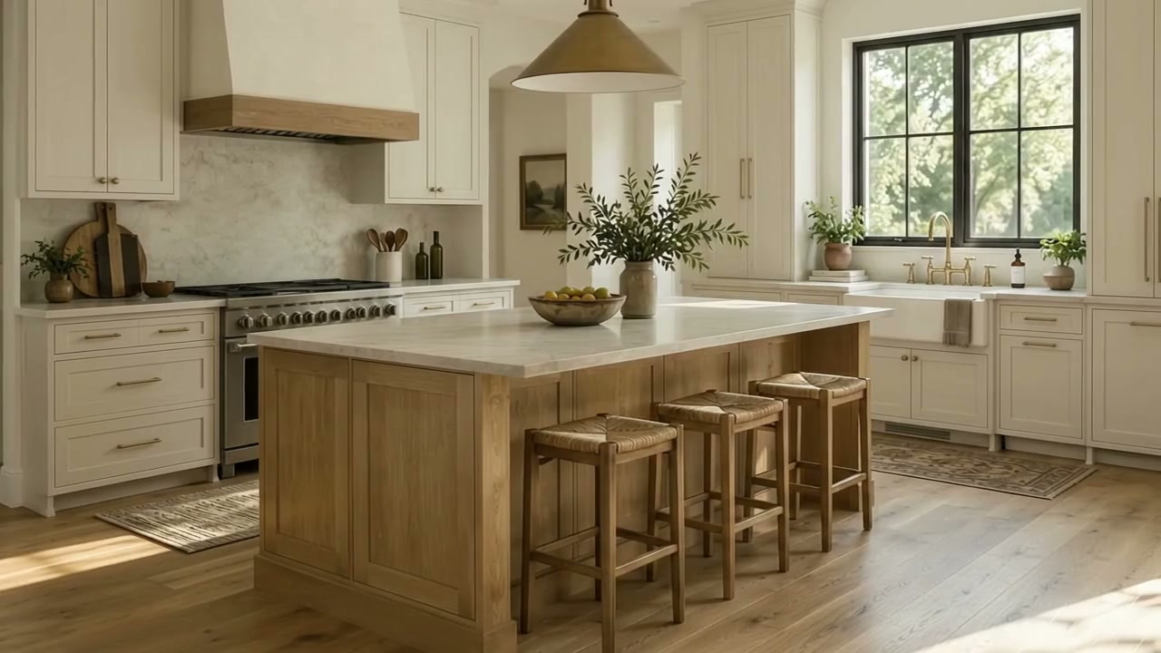 The Smith and Co. kitchen project photo used as the starting material for the example reel and carousel